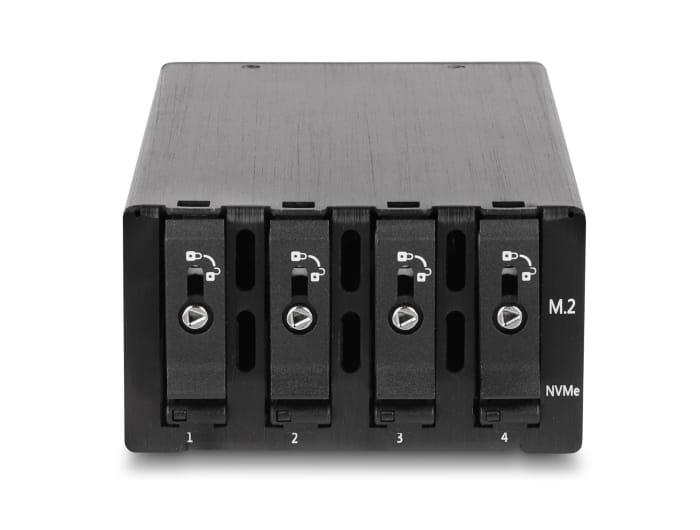 Delock Mobiles Speicher-Rack - Schwarz