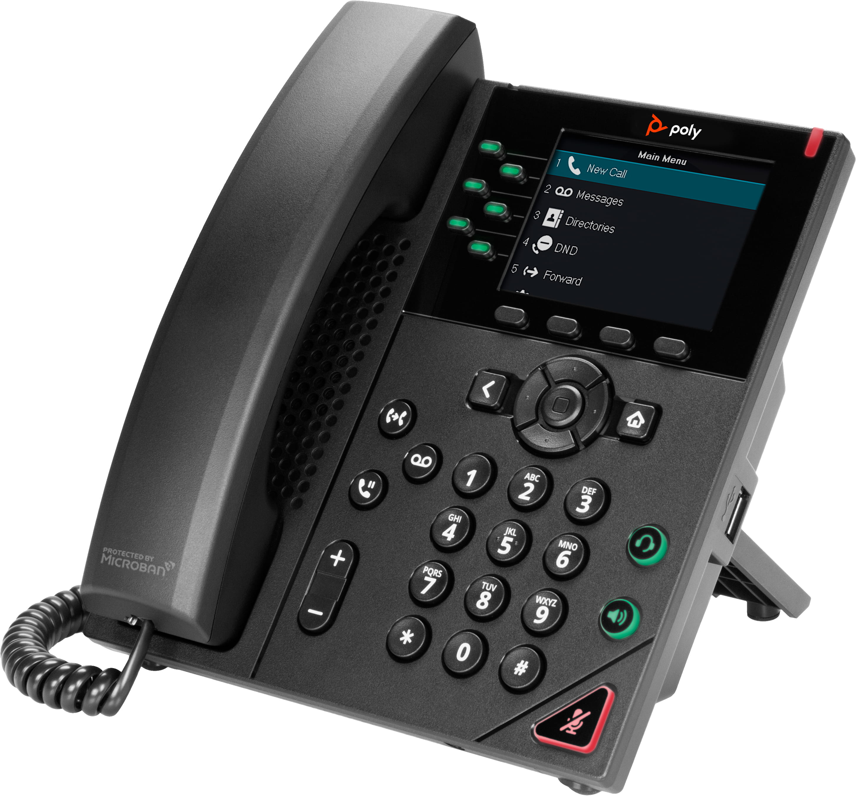 HP Poly VVX 350 - VoIP-Telefon - dreiweg Anruffunktion