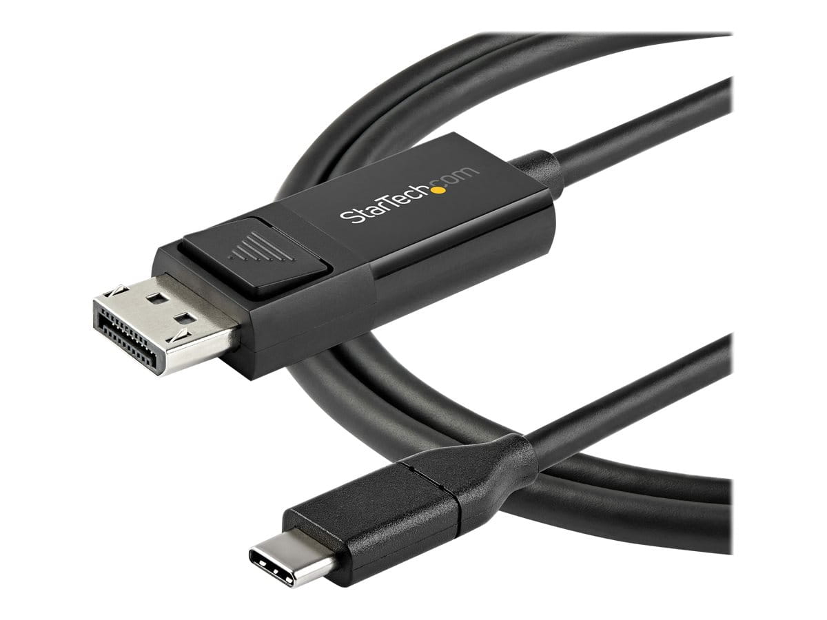 StarTech.com 3ft (1m) USB C to DisplayPort 1.2 Cable 4K 60Hz, Bidirectional DP to USB-C or USB-C to DP Reversible Video Adapter Cable, HBR2/HDR, USB Type C/Thunderbolt 3 Monitor Cable - 4K USB-C to DP Cable - DisplayPort-Kabel - 24 pin USB-C (M)