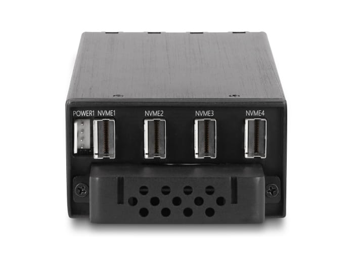 Delock Mobiles Speicher-Rack - Schwarz