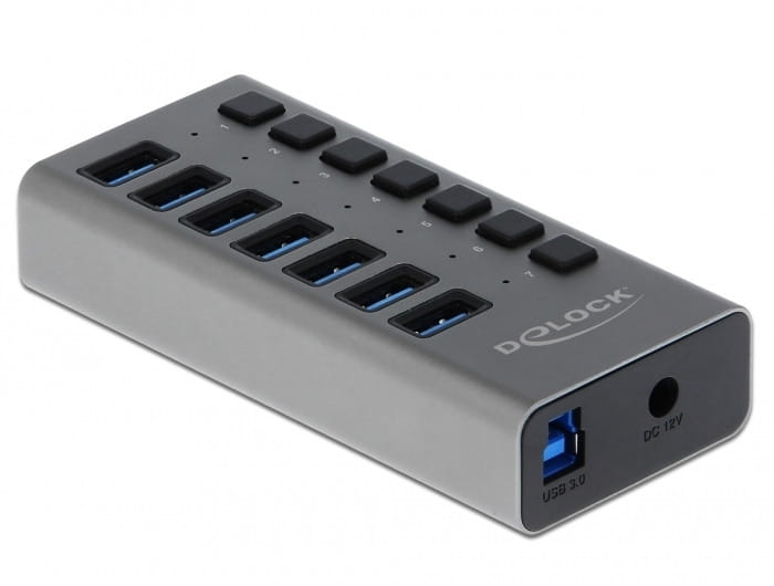 Delock Hub - 7 x SuperSpeed USB 3.0 - Desktop