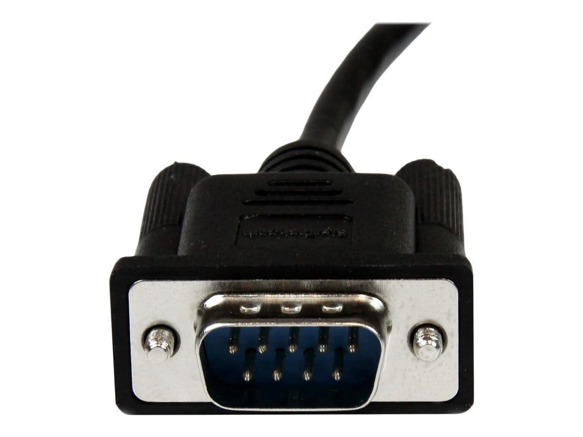 StarTech.com 1m Seriell DB9 RS-232 Nullmodemkabel - Schwarz - Stecker/Buchse - 9 Pin Null Modem Kabel - Nullmodemkabel - DB-9 (W)