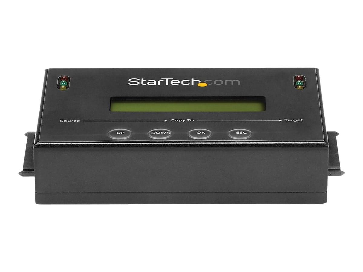 StarTech.com 2,5 / 3,5 SATA / SSD Festplatten Duplikator / Eraser - Festplatten Kopierstation mit 14 GB/s Duplizier-Geschwindigkeit - Festplattenduplikator - 2 Schächte (SATA-600)