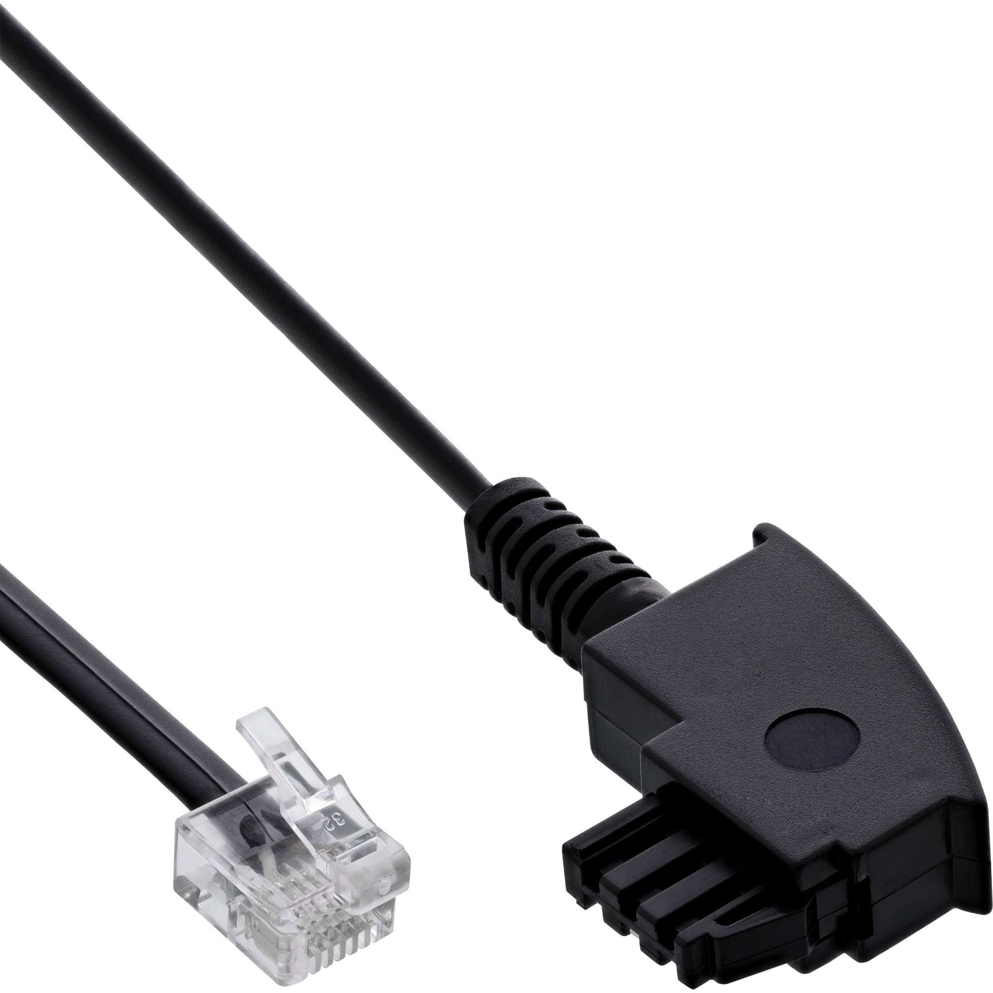 InLine TAE-F Kabel für DSL Splitter - TAE-F ST an Western 6/2 DEC ST - 0,5m