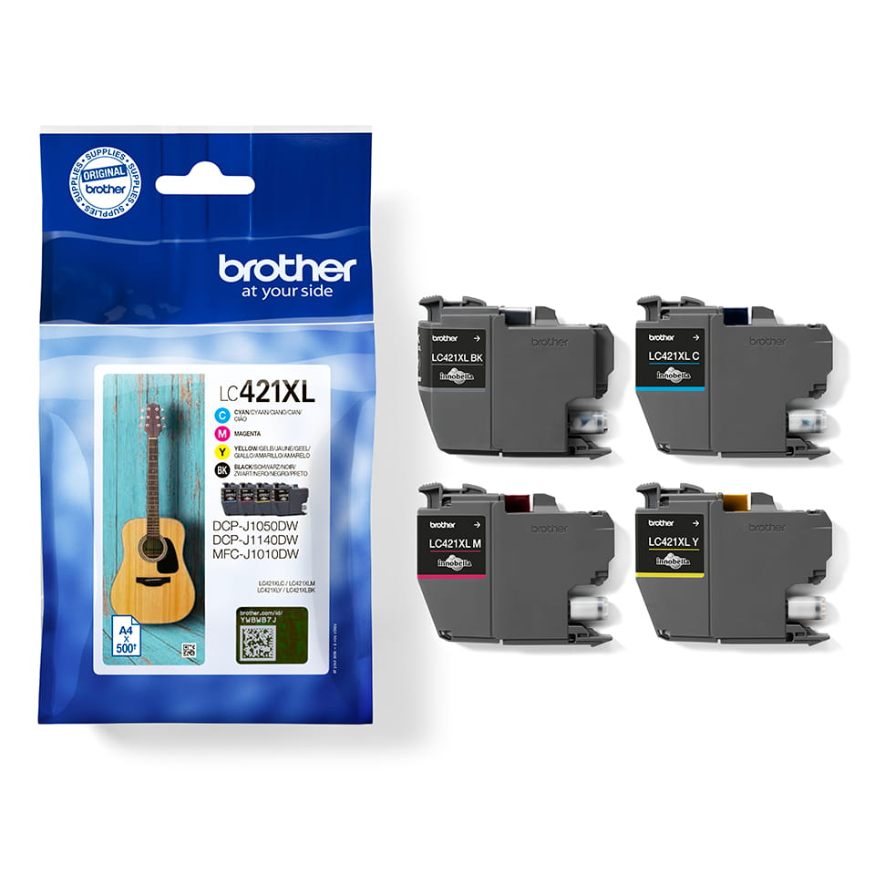 Brother LC421XL - 4er-Pack - XL - Schwarz, Gelb, Cyan, Magenta