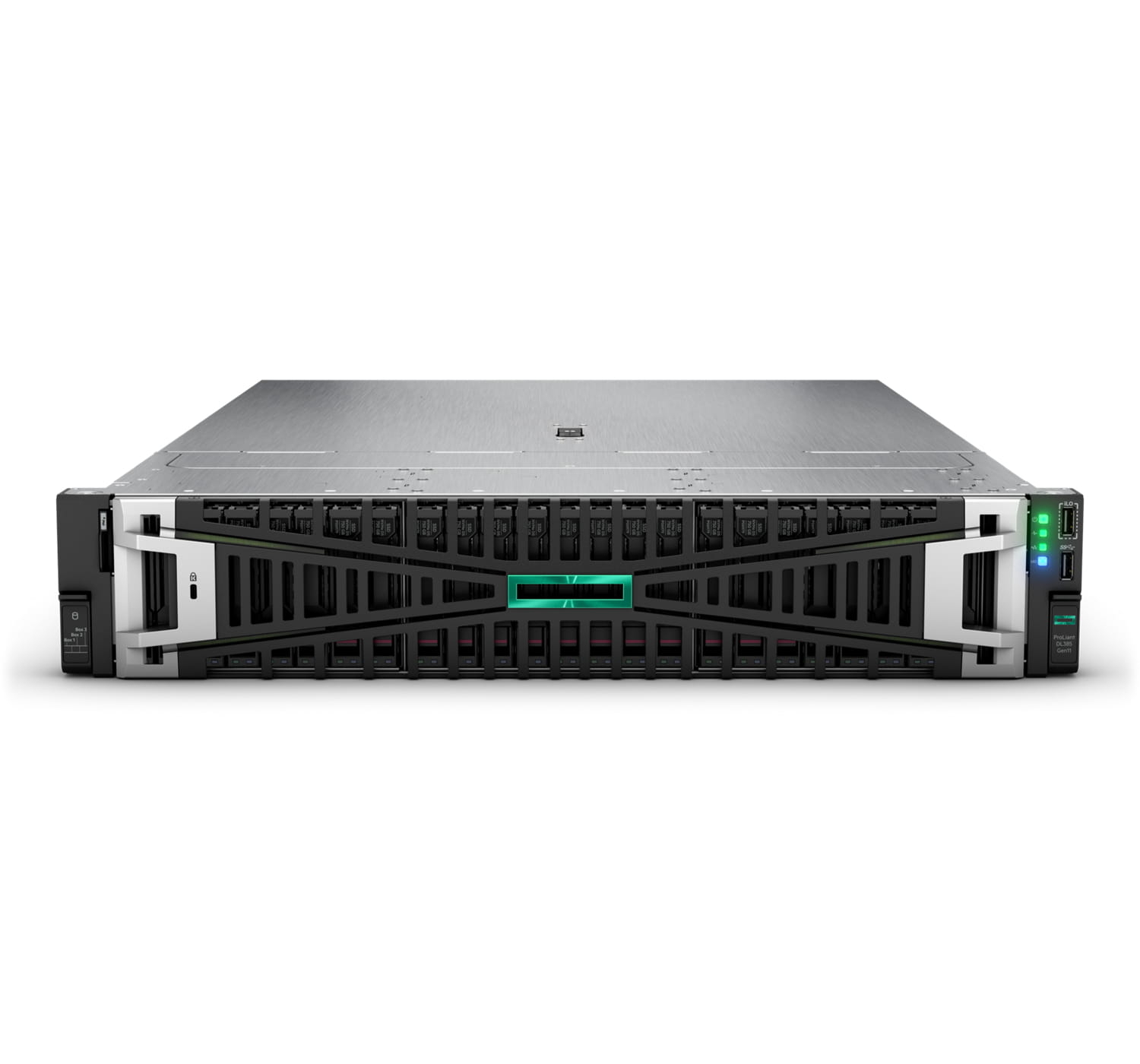 HPE ProLiant DL385 Gen11 - Server - Rack-Montage - 2U - zweiweg - 1 x EPYC 9224 / 2.5 GHz - RAM 32 GB - SATA/SAS/NVMe - Hot-Swap 6.4 cm (2.5")