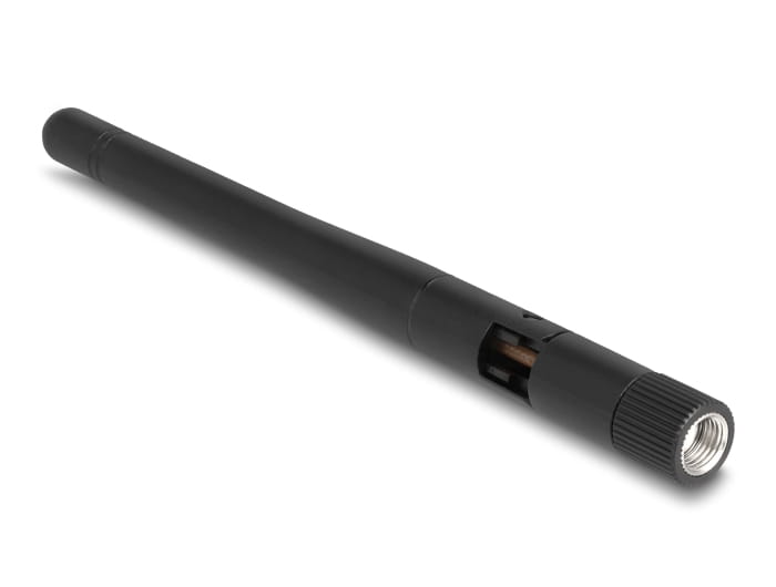 Delock Antenne - WLAN 802.11 ac/ax/a/b/g/n, RP-SMA-Stecker, mit Neigegelenk
