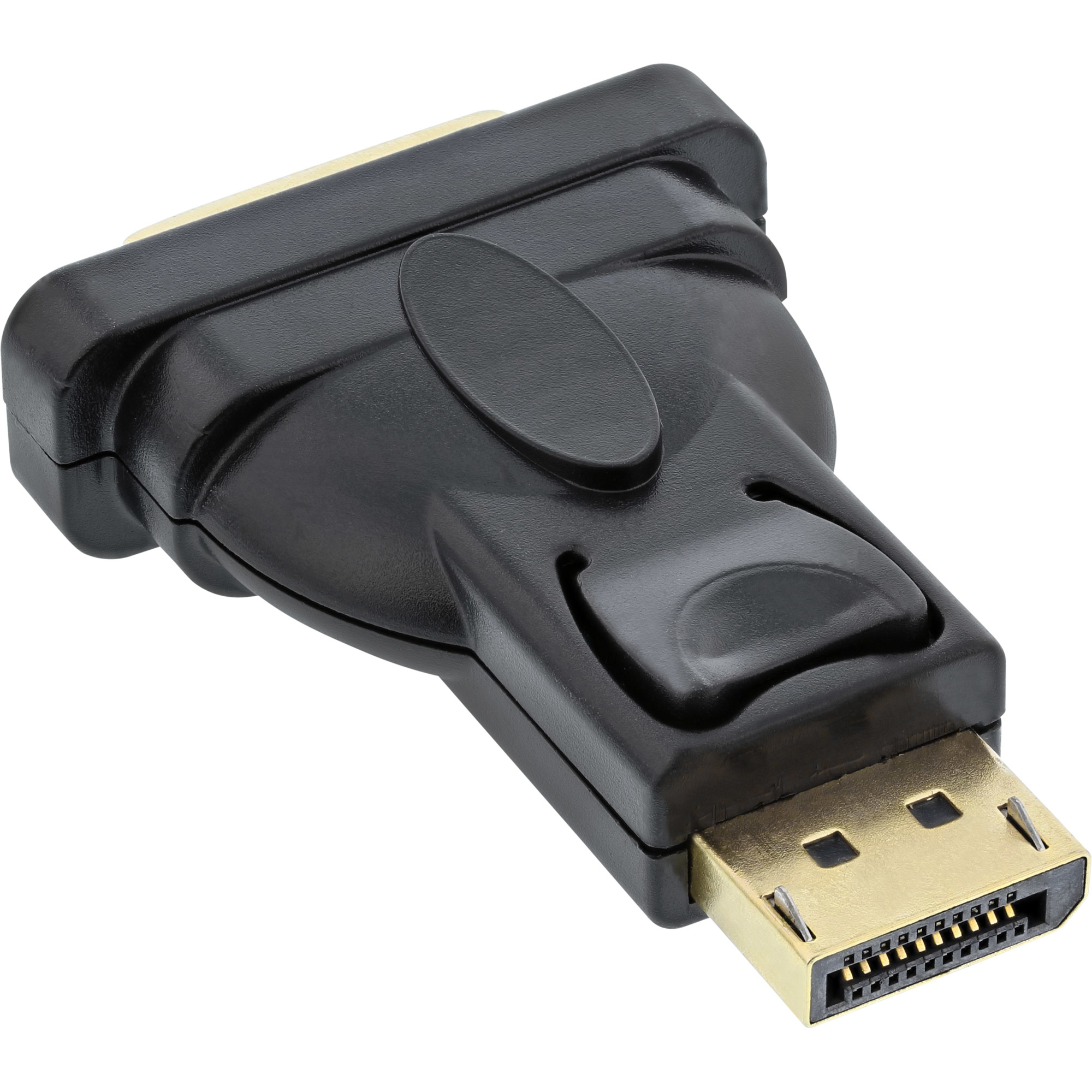 InLine DisplayPort Adapter - DisplayPort Stecker auf DVI-D 24+1 Buchse - schwarz