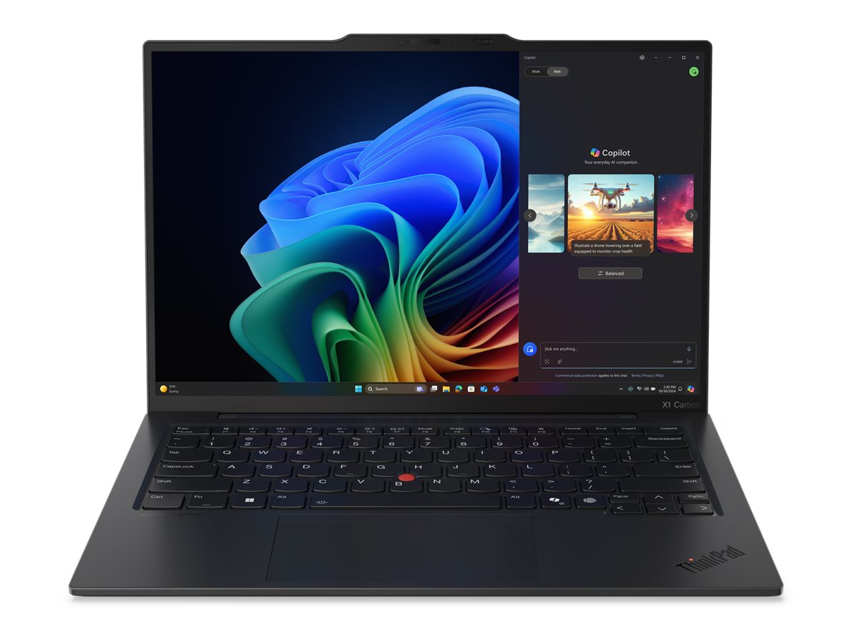 Lenovo ThinkPad X1 Carbon Gen 13 21NS - 180°-Scharnierdesign - Intel Core Ultra 7 258V / 2.2 GHz - Evo - Win 11 Pro - Intel Arc Graphics 140V - 32 GB RAM - 1 TB SSD TCG Opal Encryption 2, NVMe, Performance - 35.6 cm (14")