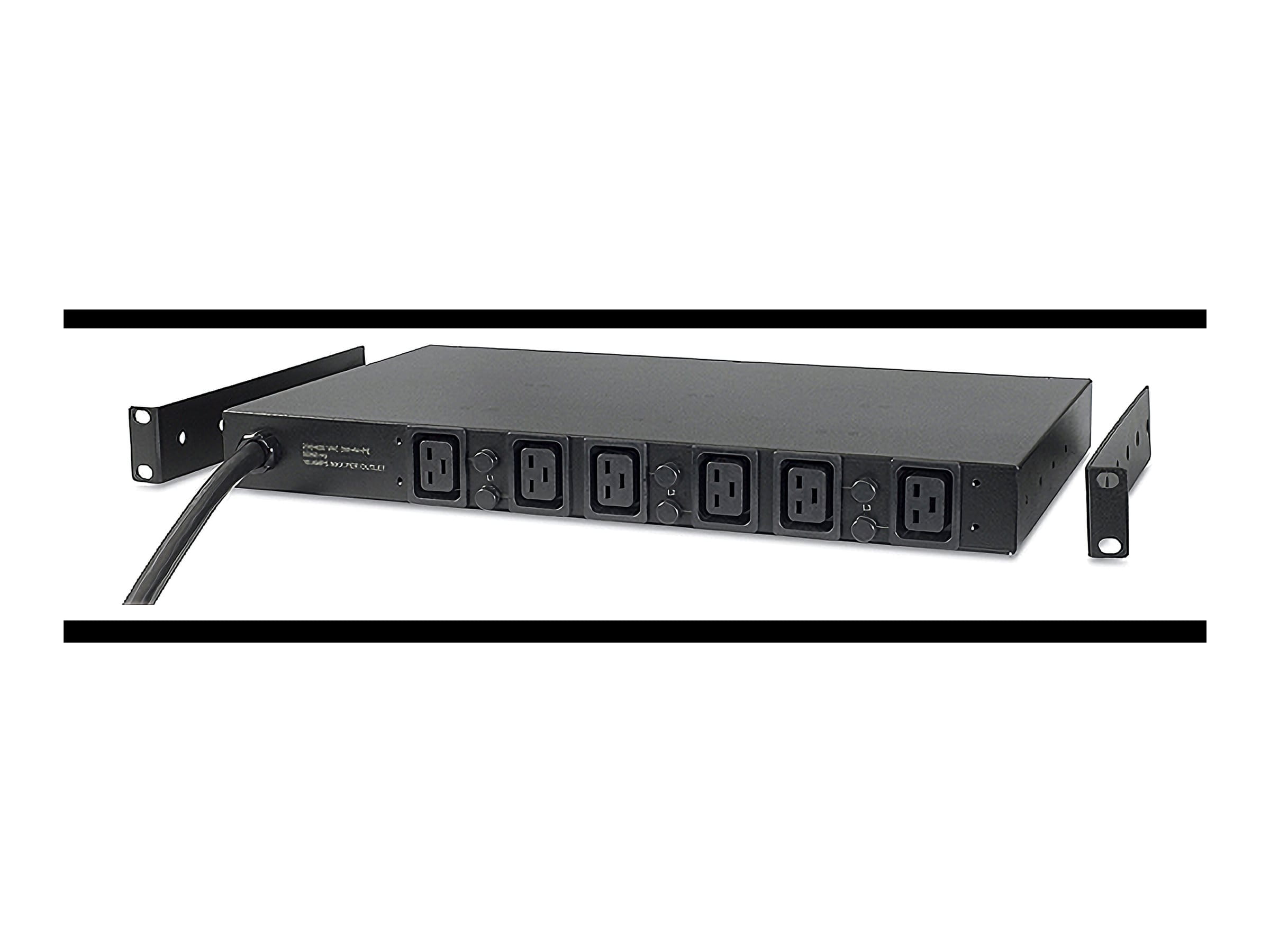 APC Basic Rack PDU - Steckdosenleiste (Rack - einbaufähig) - Wechselstrom 208 V - 3 Phasen - Eingabe, Eingang Hubbell CS8365C - Ausgangsanschlüsse: 6 (IEC 60320 C19)