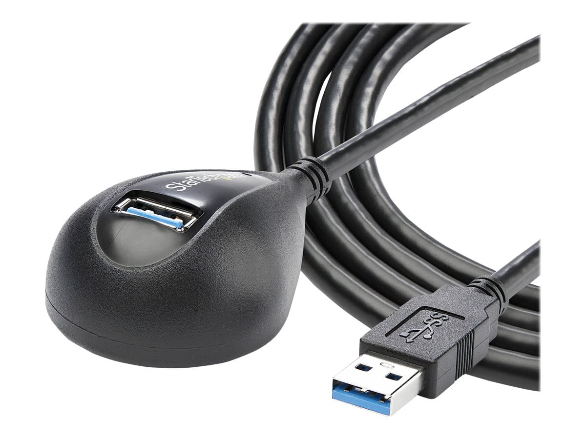 StarTech.com 1,5m SuperSpeed USB 3.0 Desktop Verlängerungskabel / Dockingkabel - Stecker / Buchse - Schwarz - USB-Verlängerungskabel - USB Typ A (W)