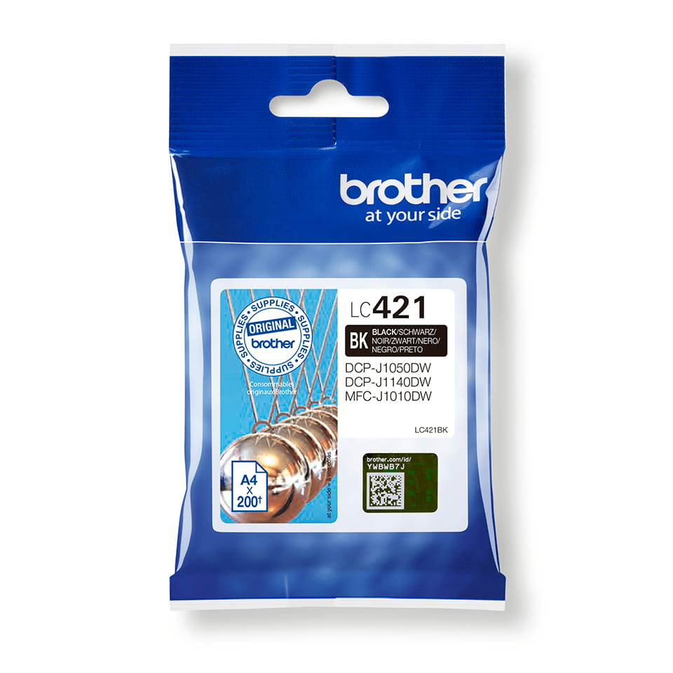 Brother LC421BK - Schwarz - original - Tintenpatrone
