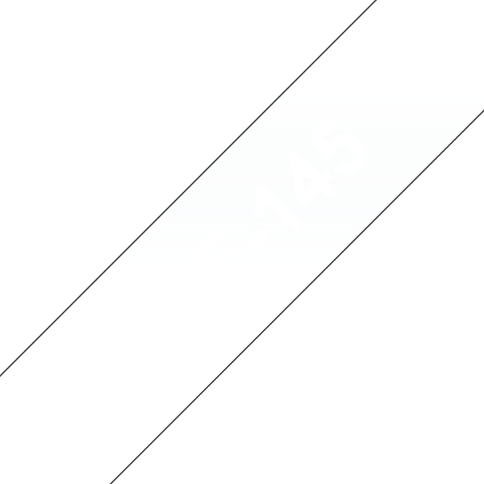Brother TZe-145 - Standard-Klebstoff - weiß auf durchsichtig - Rolle (1,8 cm x 8 m)
