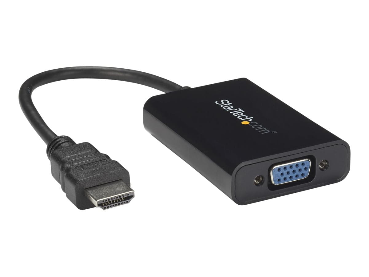 StarTech.com HDMI auf VGA Video Konverter / Wandler mit 2 Kanal Audio - hd zu VGA adapter 1080p - max. Auflösung 1920x1080 - Videoadapter - HDMI männlich zu HD-15 (VGA)