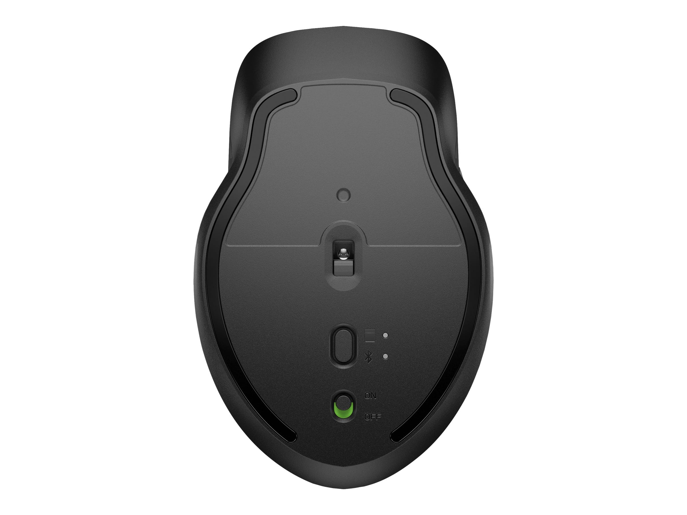 HP 430 - Maus - für mehrere Geräte - ergonomisch - rechts- und linkshändig - 5 Tasten - kabellos - Bluetooth 5.0, 2.4 GHz - kabelloser Empfänger (USB)