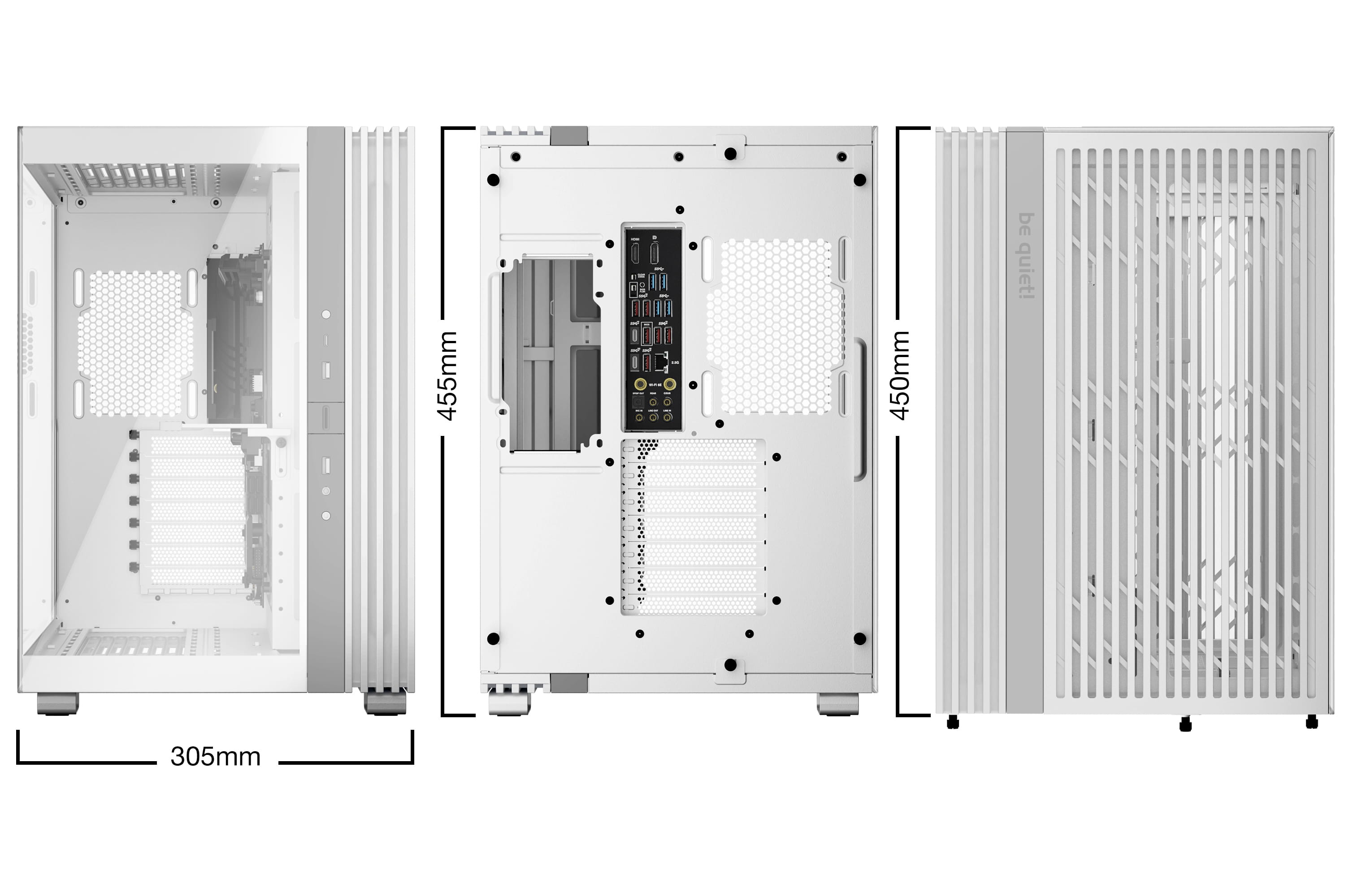 Be Quiet! Light Base 600 DX - Midi-Tower - ATX - Seitenteil mit Fenster (Glas)