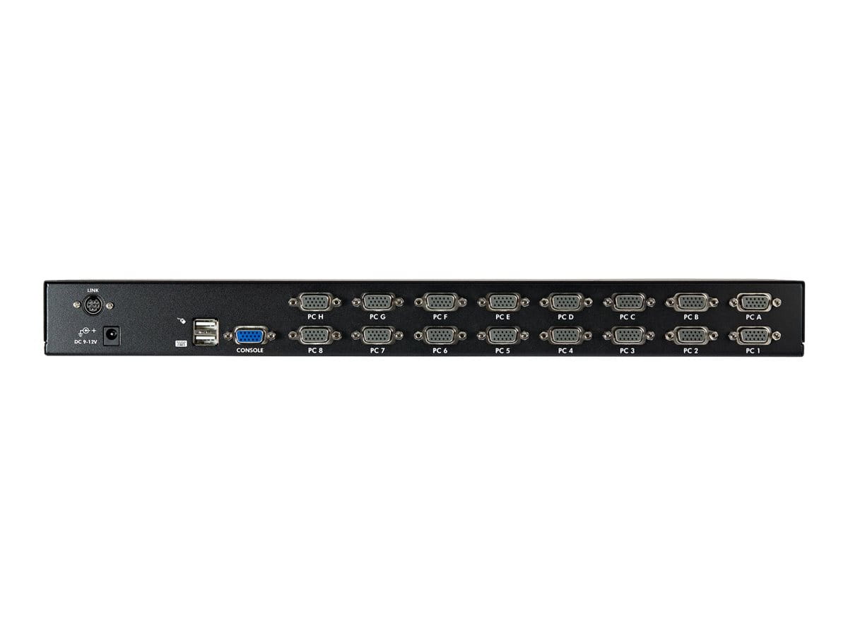 StarTech.com 16 Port 1HE USB VGA KVM Switch mit OSD zur Rack-Montage inkl. Kabeln