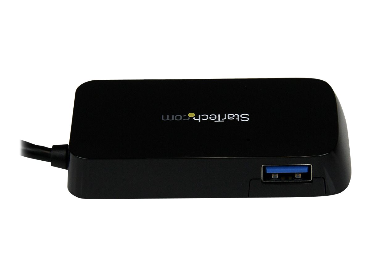 StarTech.com 4 Port USB 3.0 SuperSpeed Hub - Schwarz