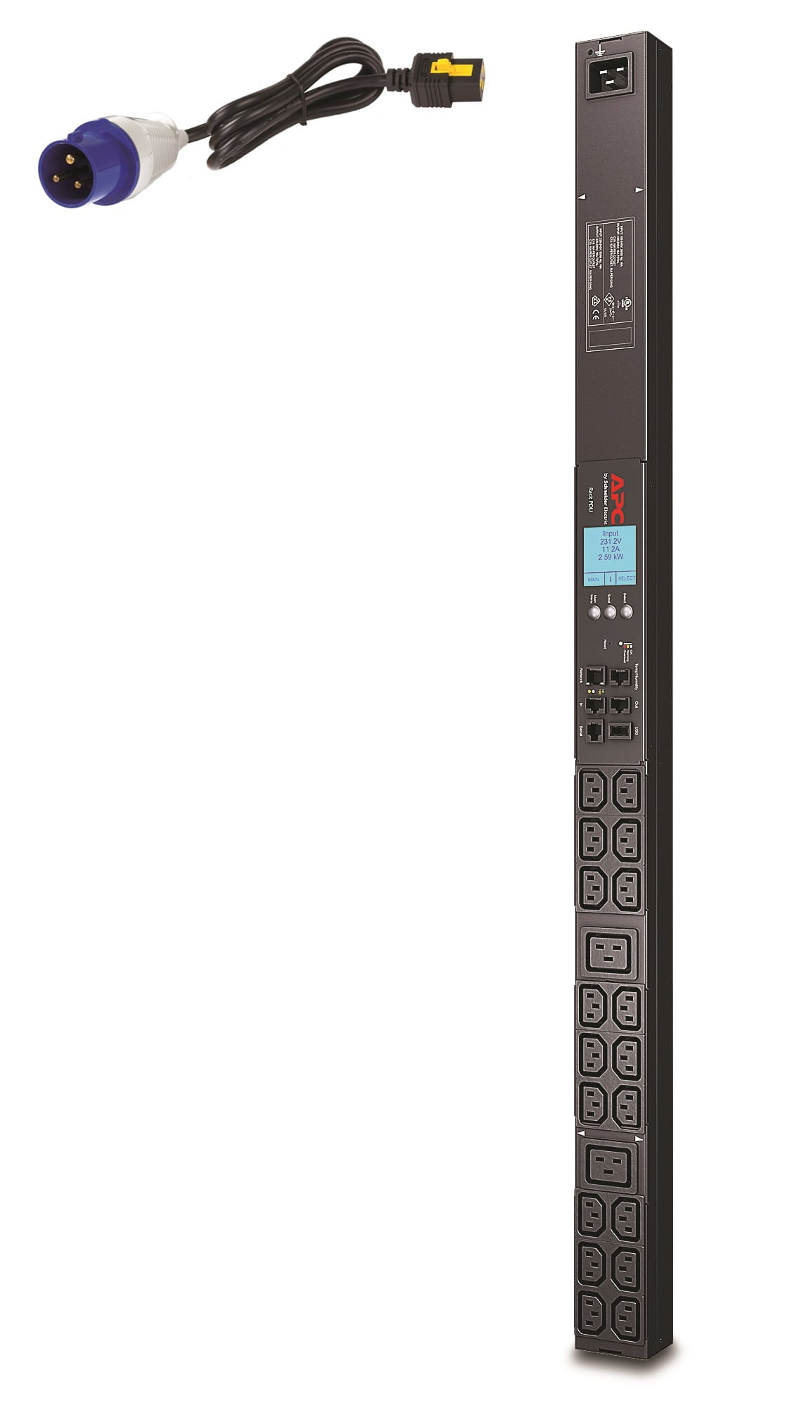 APC Metered Rack PDU ZeroU 2G - Steckdosenleiste (Rack - einbaufähig)