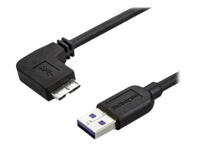 StarTech.com 50cm Slim Micro USB 3.0 Kabel linksgewinkelt - USB 3.1 Gen 1 (5 Gbit/s)