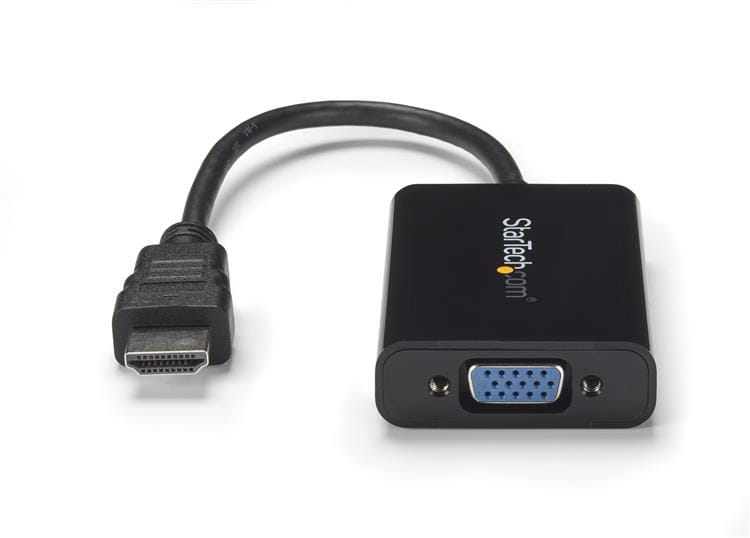 StarTech.com HDMI auf VGA Video Konverter / Wandler mit 2 Kanal Audio - hd zu VGA adapter 1080p - max. Auflösung 1920x1080 - Videoadapter - HDMI männlich zu HD-15 (VGA)