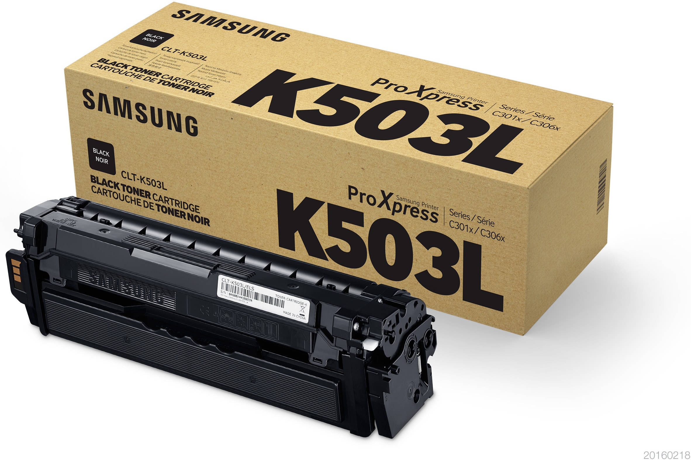 HP Samsung CLT-K503L - Hohe Ergiebigkeit - Schwarz - Original - Tonerpatrone (SU147A)