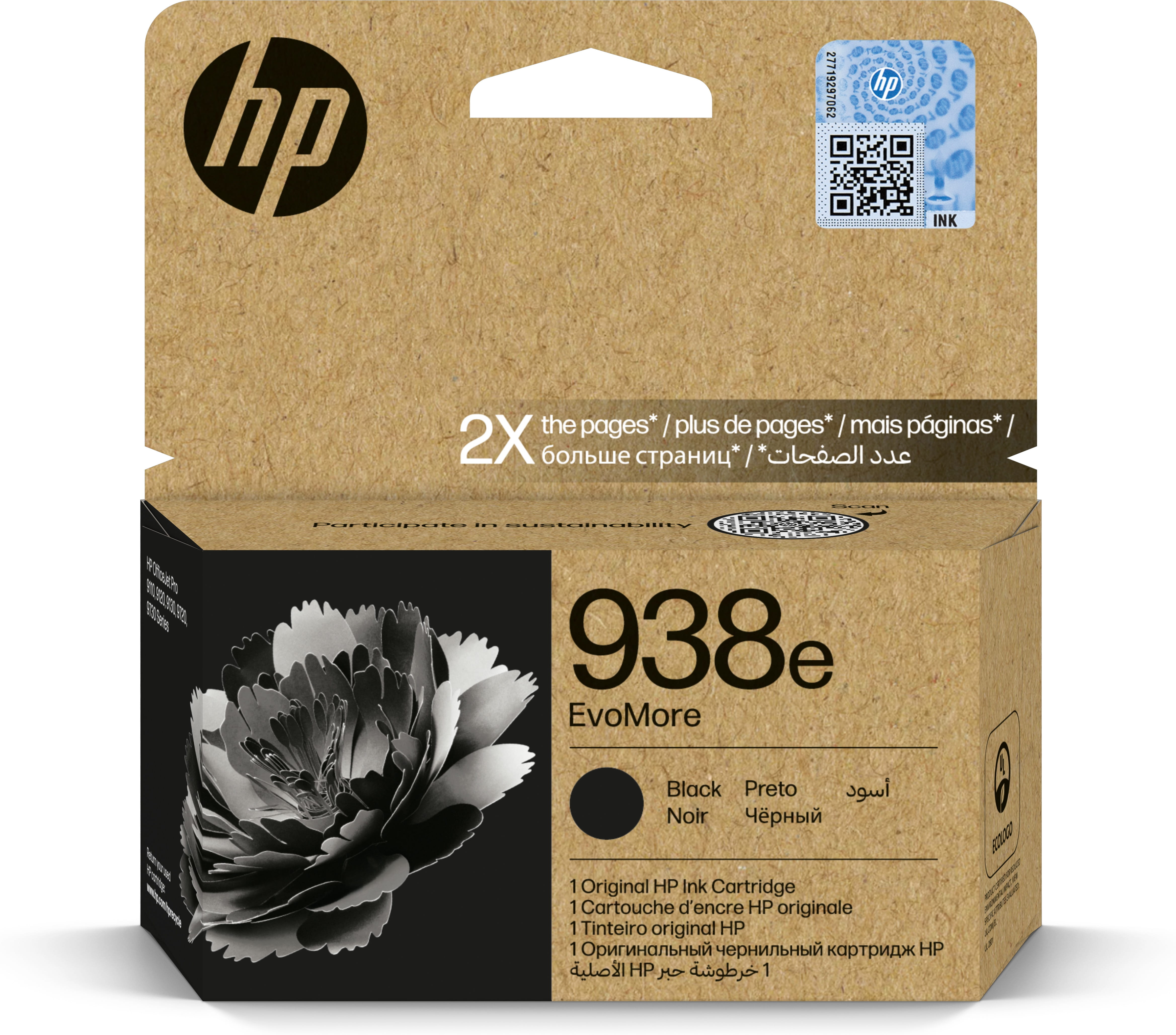 HP 938e EvoMore - Schwarz - original - Tintenpatrone