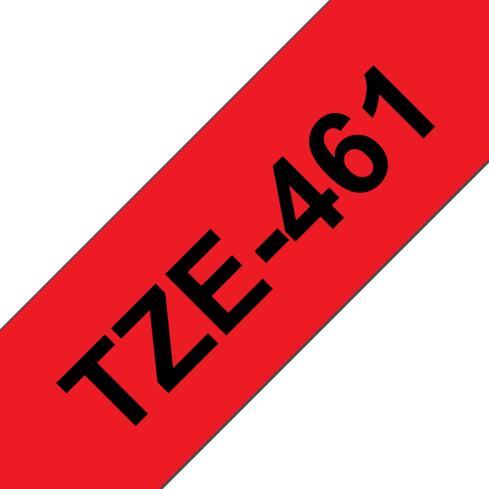Brother TZe-461 - Schwarz auf rot - Rolle (3,6 cm x 8 m)