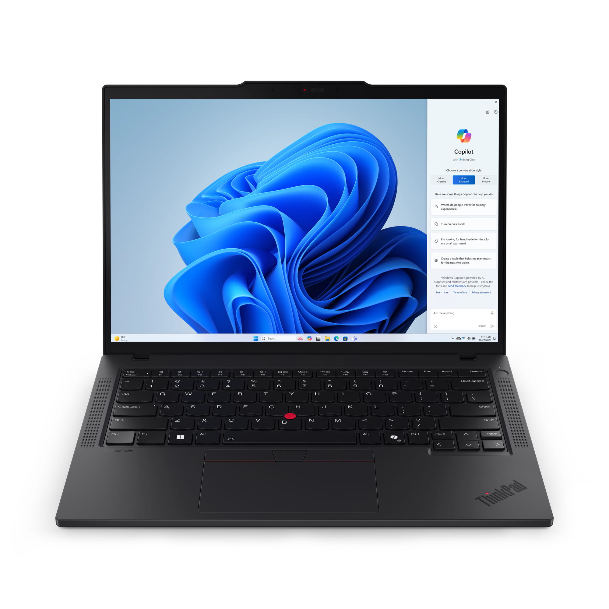 Lenovo ThinkPad T14 Gen 5 21ML - 180°-Scharnierdesign - Intel Core Ultra 7 155U / 1.7 GHz - Win 11 Pro - Intel Graphics - 16 GB RAM - 512 GB SSD TCG Opal Encryption 2, NVMe - 35.6 cm (14")