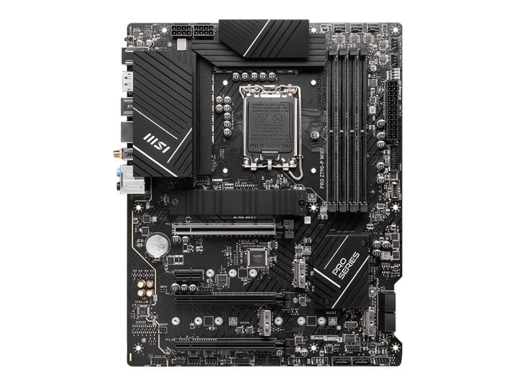 MSI PRO Z790-P WIFI - Motherboard - ATX - LGA1700-Sockel - Z790 Chipsatz - USB 3.2 Gen 1, USB 3.2 Gen 2, USB-C 3.2 Gen2, USB-C 3.2 Gen 2x2 - 2.5 Gigabit LAN, Wi-Fi 6, Bluetooth - Onboard-Grafik (CPU erforderlich)