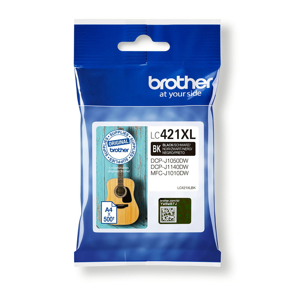 Brother LC421XLBK - Hohe Ergiebigkeit - Schwarz