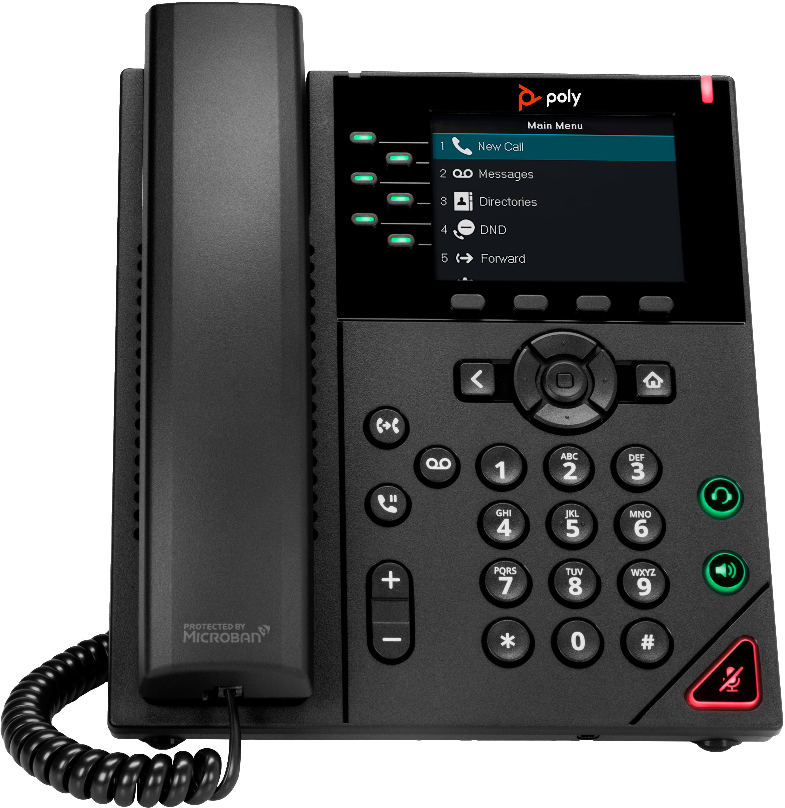 HP Poly VVX 350 - VoIP-Telefon - dreiweg Anruffunktion