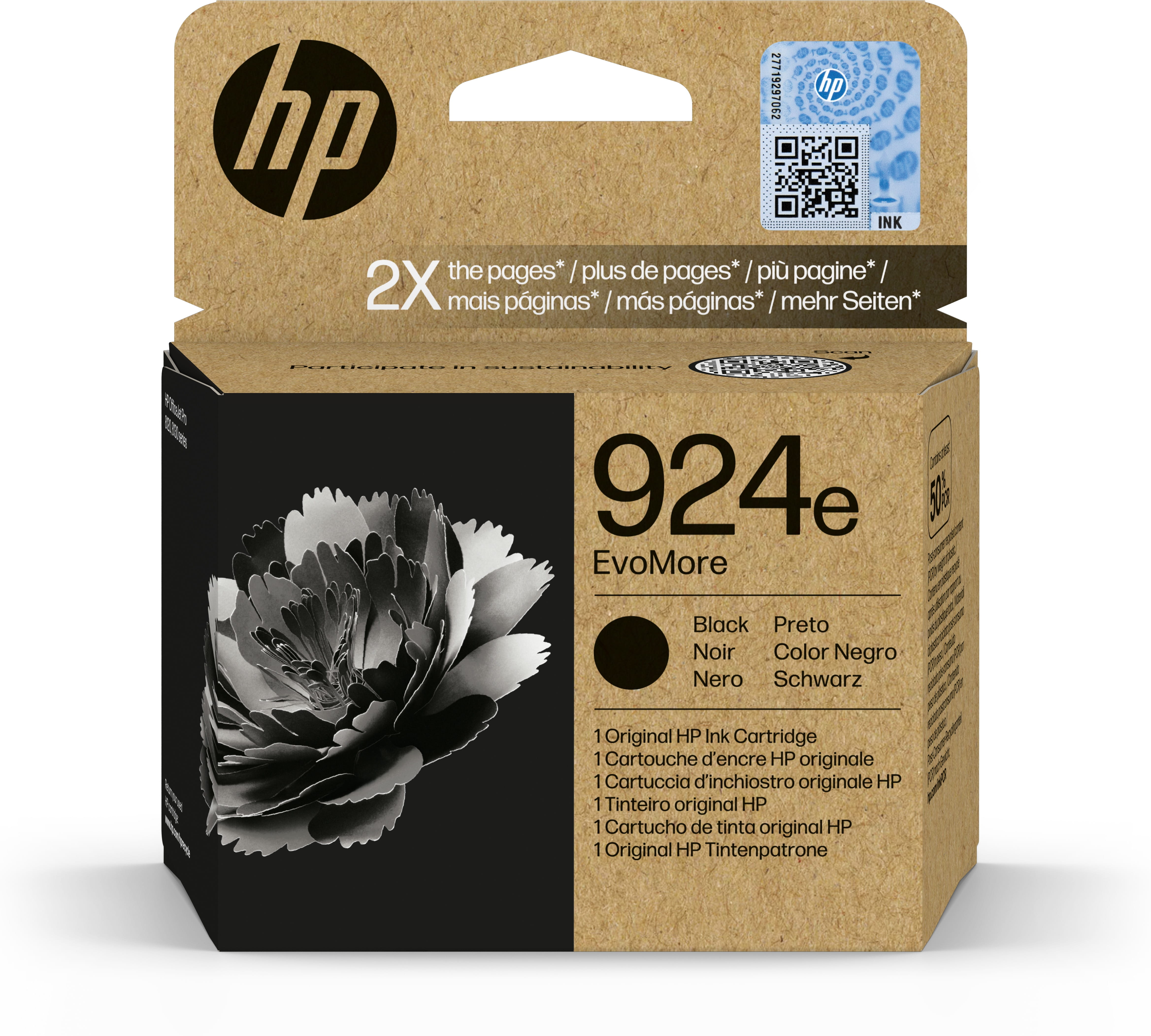 HP 924e EvoMore - Schwarz - original - Tintenpatrone