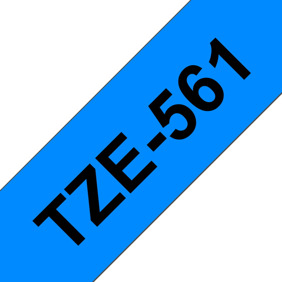 Brother TZe-561 - Schwarz auf Blau - Rolle (3,6 cm x 8 m)
