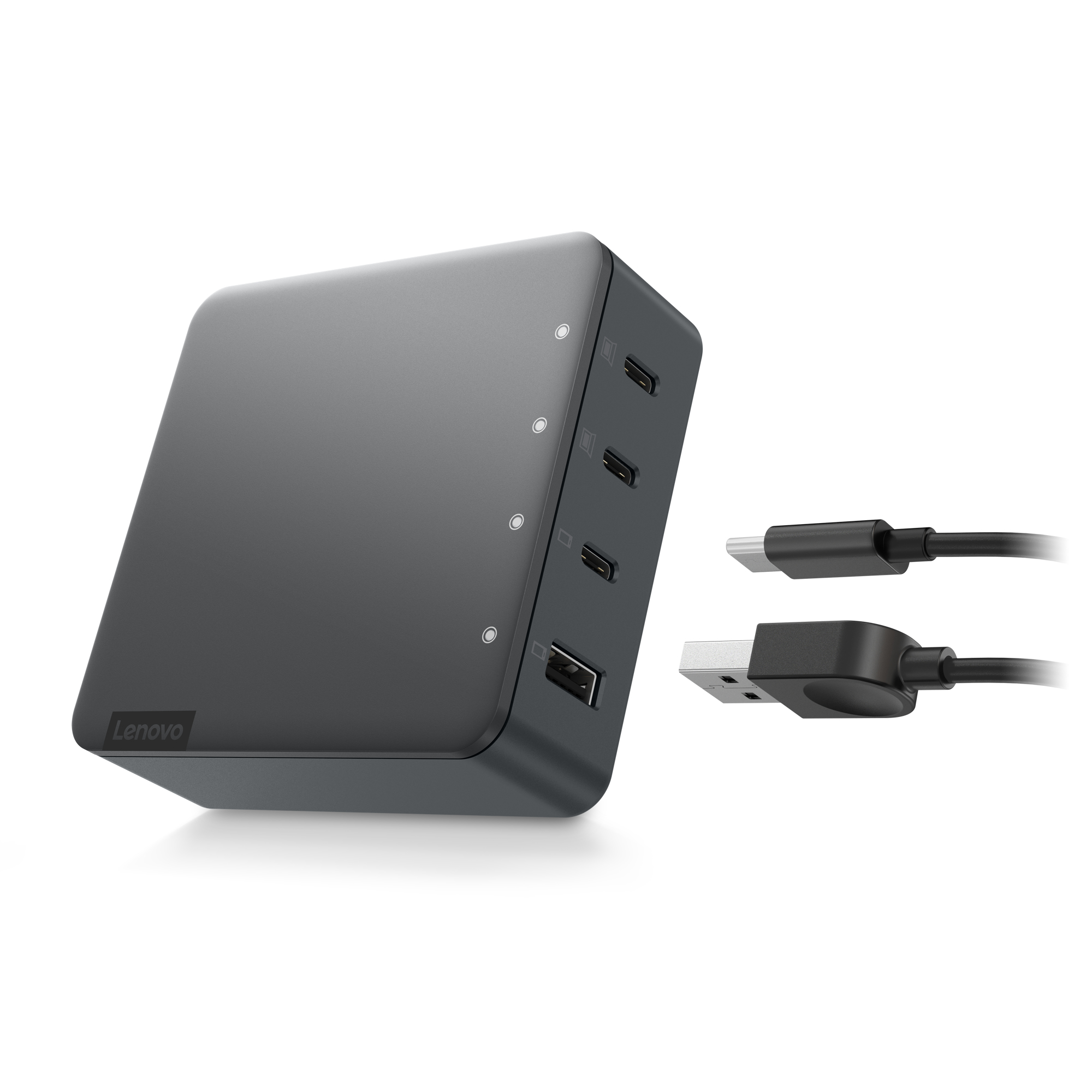 Lenovo Go - Netzteil - 130 Watt - 5 A - 4 Ausgabeanschlussstellen (USB, 3 x USB-C)