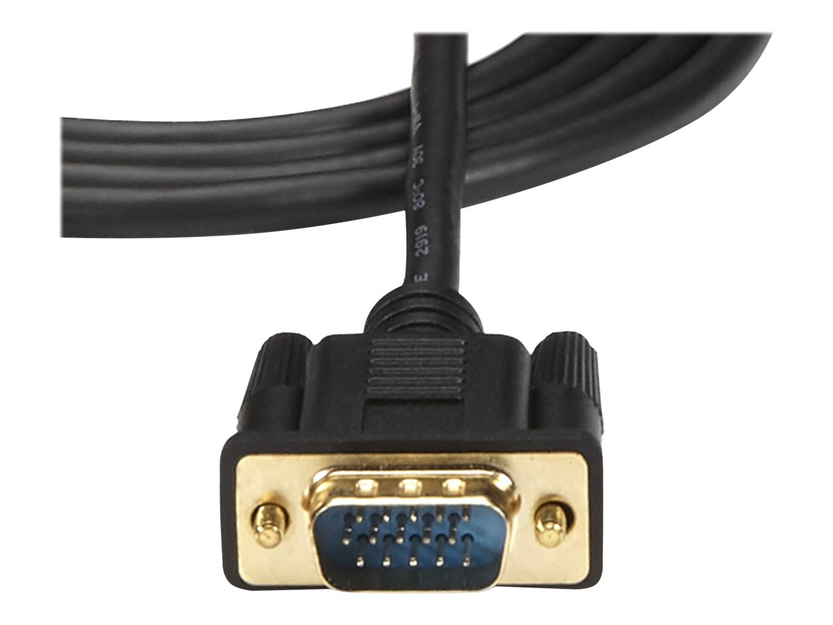 StarTech.com 90cm aktives HDMI auf VGA Konverter Kabel -  HDMI zu VGA Adapter 0,9m - Schwarz - 1920x1200 / 1080p - Adapterkabel - HDMI, Mikro-USB Typ B (nur Strom)