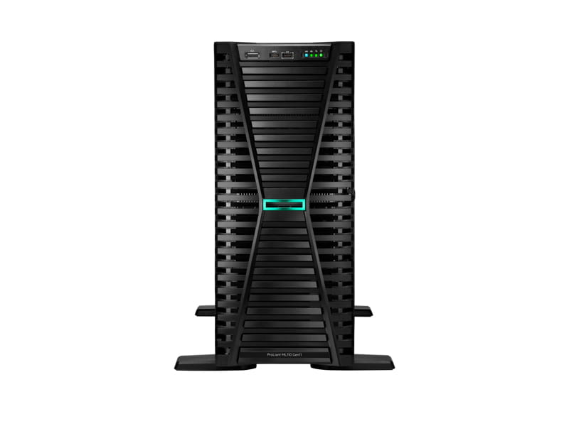 HPE ProLiant ML110 Gen11 - Server - Tower - 4.5U - 1-Weg - 1 x Xeon Silver 4510 / 2.4 GHz - RAM 32 GB - SATA/NVMe - Hot-Swap 8.9 cm (3.5") (Smart Choice)