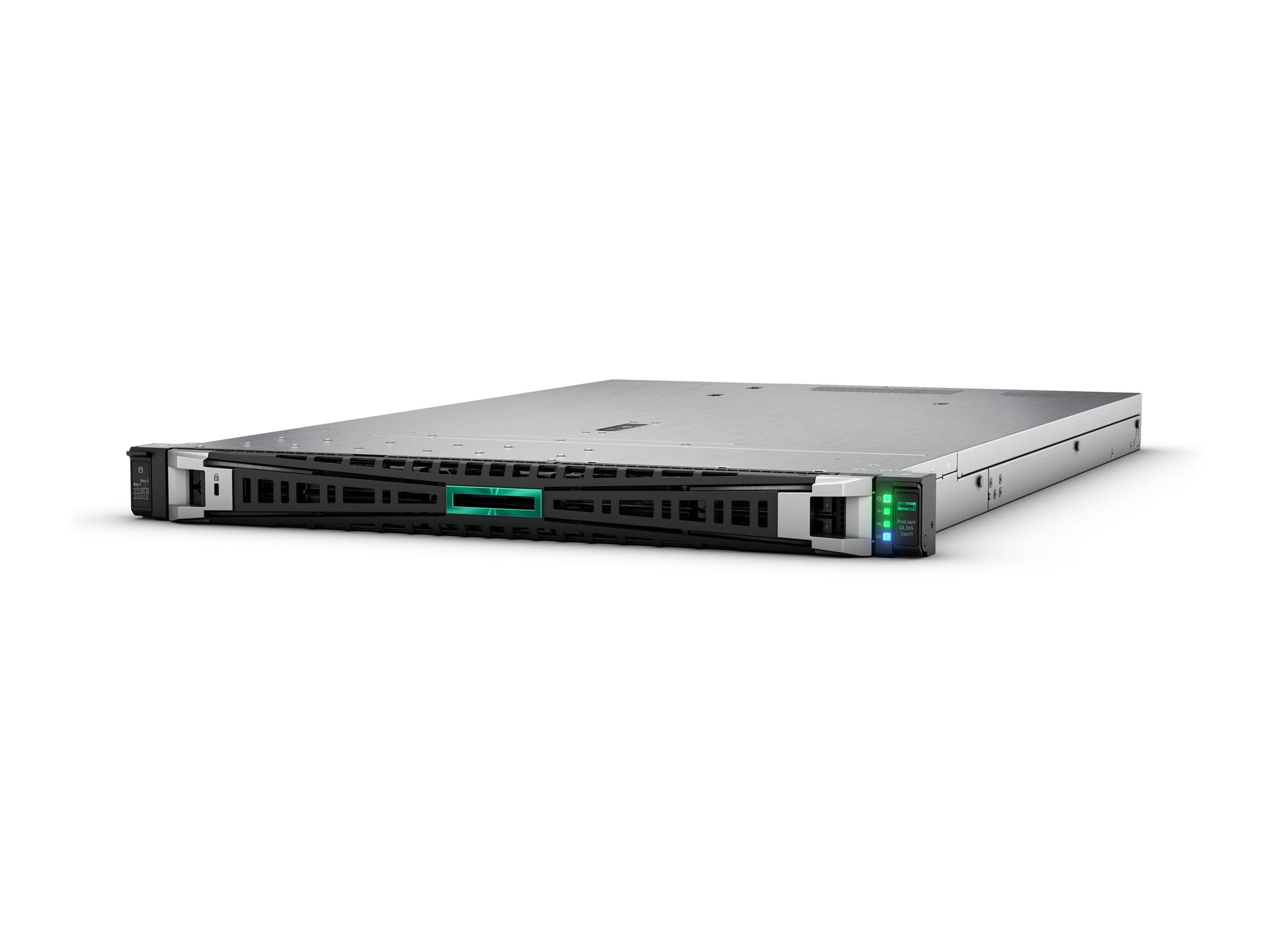 HPE ProLiant DL365 Gen11 - Server - Rack-Montage - 1U - zweiweg - 1 x EPYC 9124 / 3 GHz - RAM 64 GB - SATA/SAS/NVMe - Hot-Swap 6.4 cm (2.5") (Smart Choice)