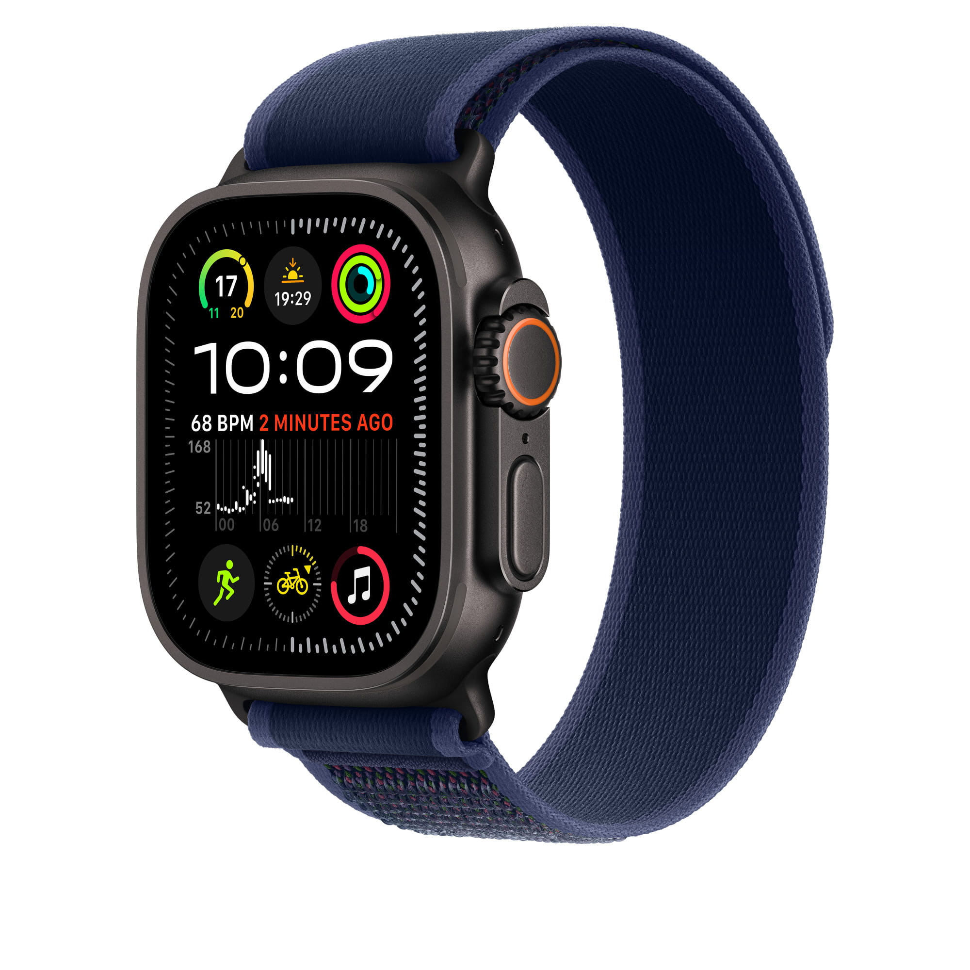 Apple Trail Loop - Loop für Smartwatch - 49 mm, schwarze Titanfassung