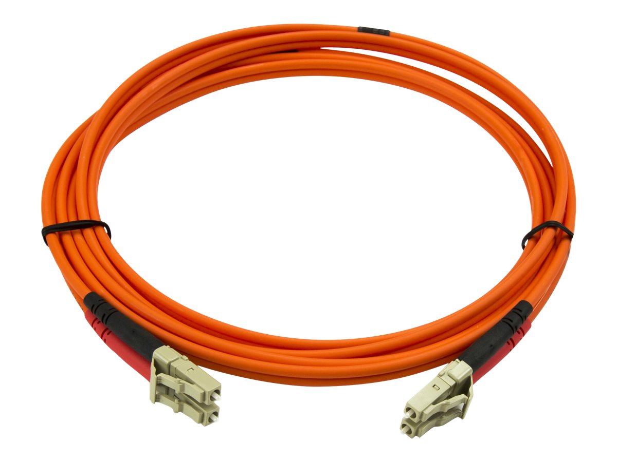 StarTech.com 2m Fiber Optic Cable - Multimode Duplex 50/125 - LSZH - LC/LC - OM2 - LC to LC Fiber Patch Cable (50FIBLCLC2)