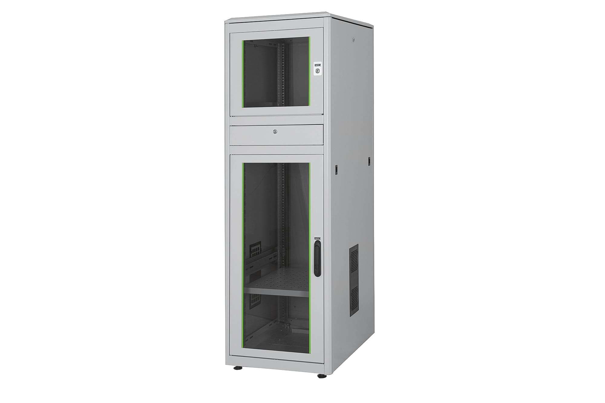 DIGITUS Professional Industrial PC Cabinet DN-19 36U-6/8-PC-1 - Schrank Netzwerkschrank - RAL 7035 - 36U - 48.3 cm (19")