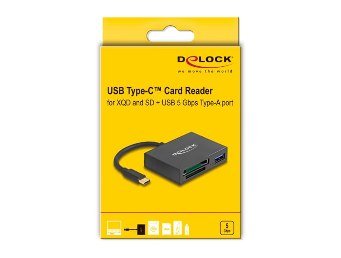 Delock Kartenleser (SD, XQD 2.0) - USB-C