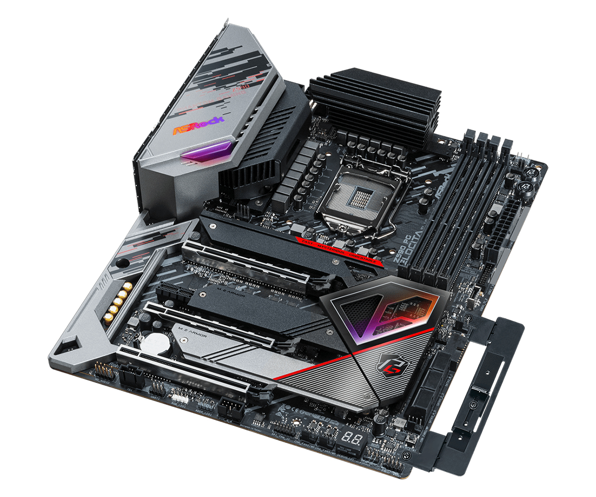 ASRock Z590 PG Velocita - Motherboard - ATX - LGA1200-Sockel - Z590 Chipsatz - USB-C Gen2, USB 3.2 Gen 1, USB 3.2 Gen 2, USB-C Gen 2x2 - Gigabit LAN, 2.5 Gigabit LAN, Wi-Fi, Bluetooth - Onboard-Grafik (CPU erforderlich)