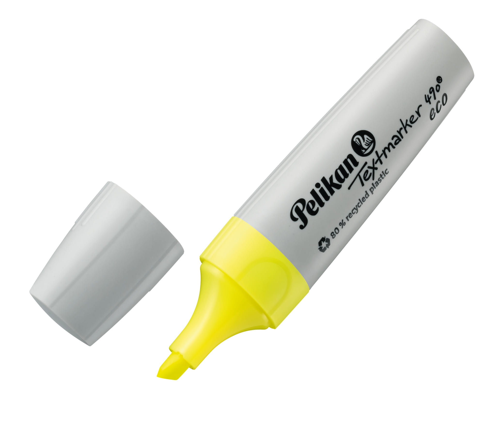 Pelikan Textmarker 490 eco, 6 Stück(e), Mehrfarbig, Meißel, Recycelbarer Kunststoff, Fett/Fein/Mittel, 1 mm
