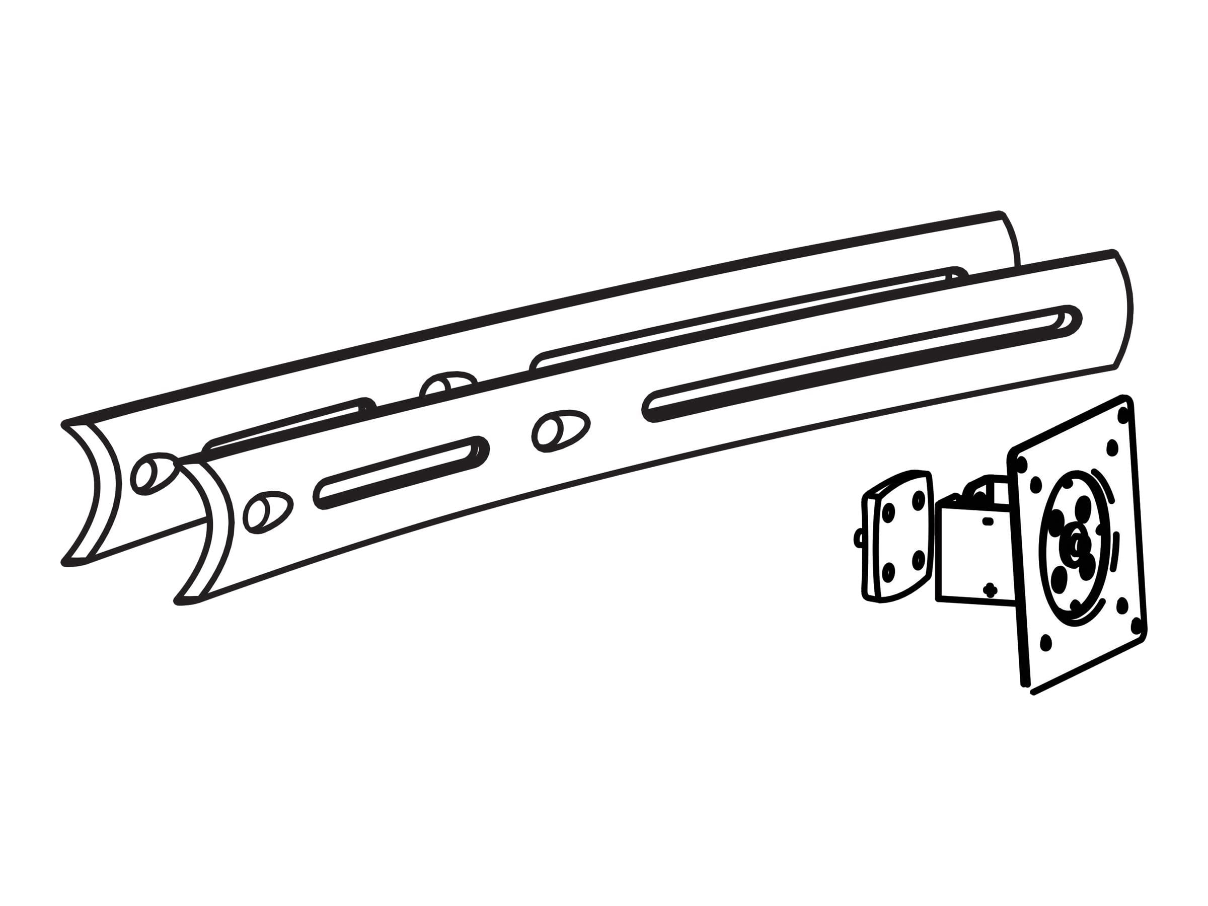 Ergotron DS100 Crossbar Extender, Long - Montagekomponente (Erweiterung für Querstrebe, mittlere Halterung)