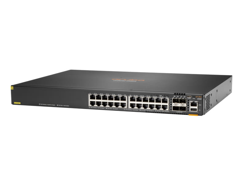 HPE Aruba 6300F - Switch - L3 - managed - 24 x 10/100/1000 (PoE+) HPE Aruba 6300F - Switch - L3 - managed - 24 x 10/100/1000 (PoE+)