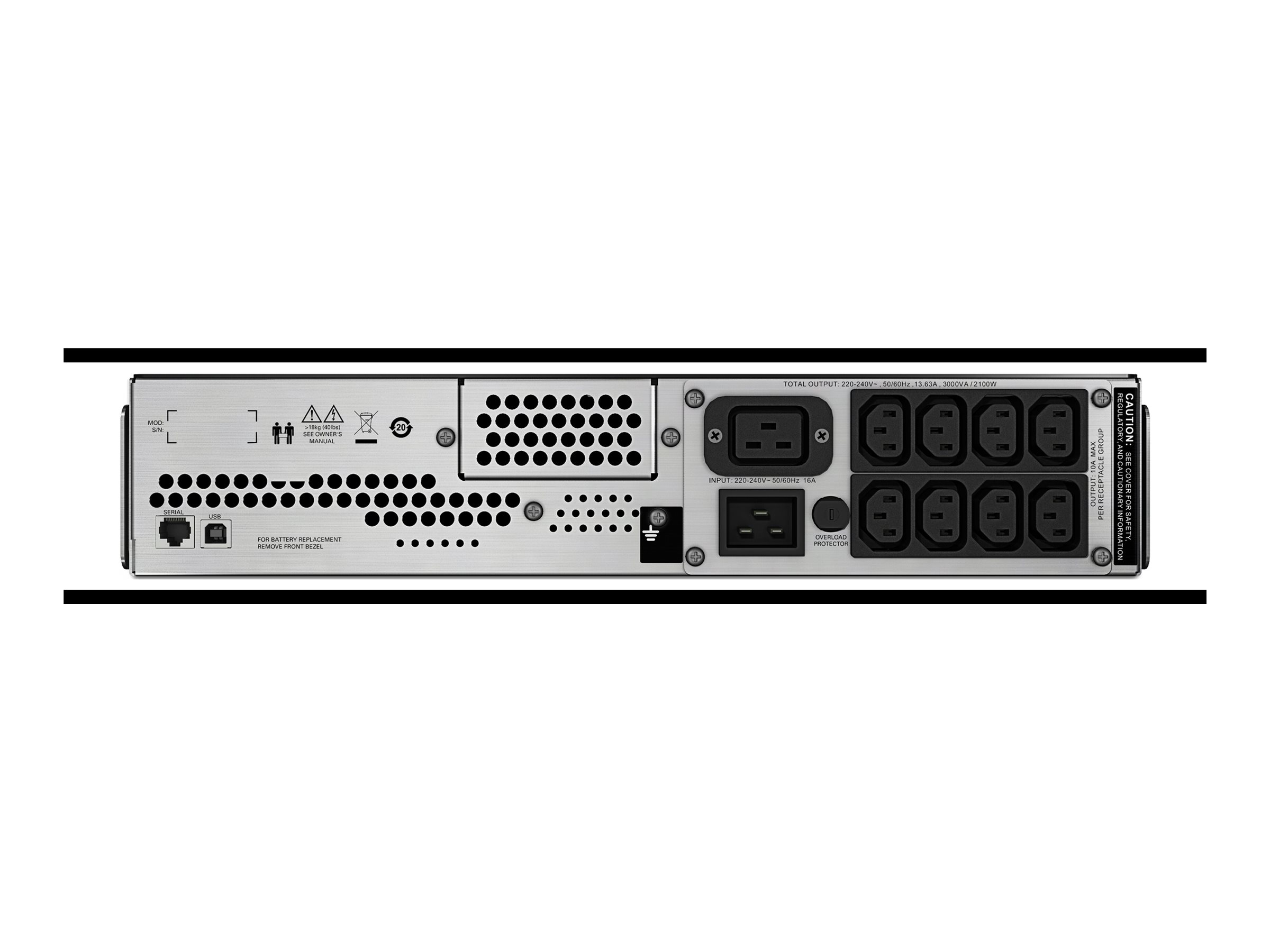 APC Smart-UPS C 3000VA LCD - USV (Rack - einbaufähig) - Line-Interactive-USV