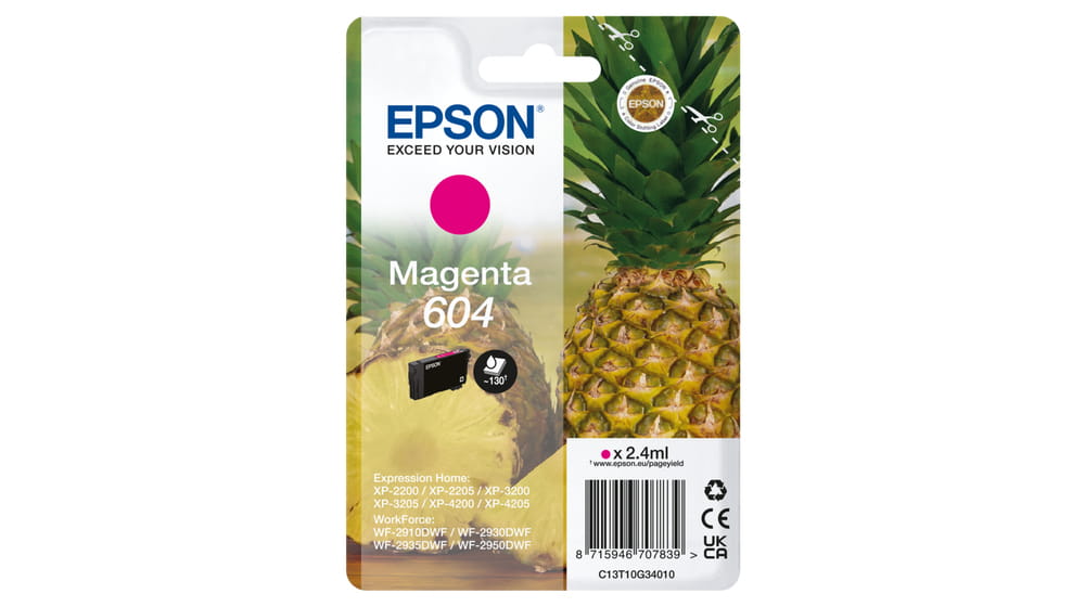 Epson 604 Singlepack - 2.4 ml - Magenta - original