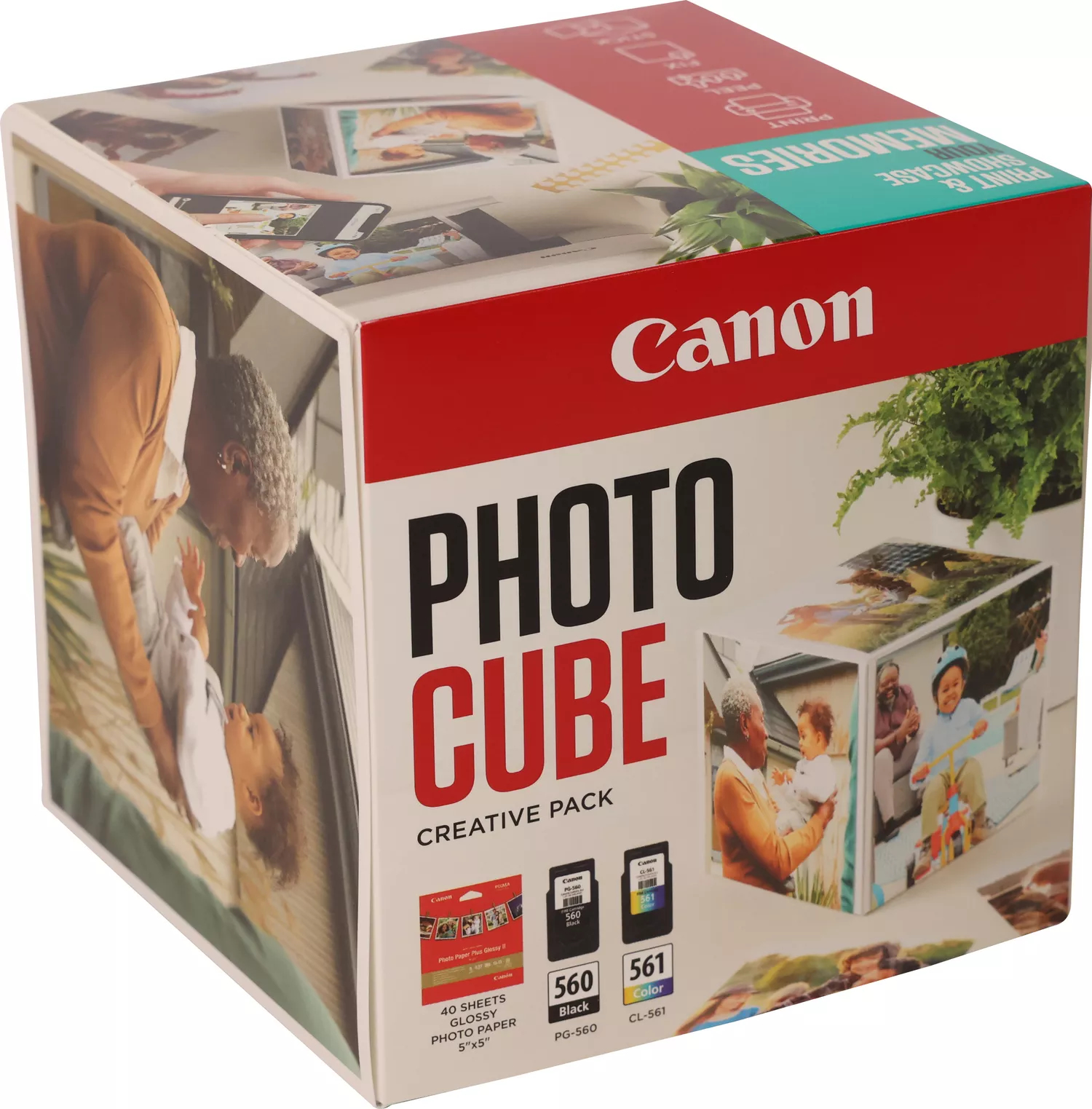 Canon Photo Cube Creative Pack - 2er-Pack - Schwarz, Farbe (Cyan, Magenta, Gelb)