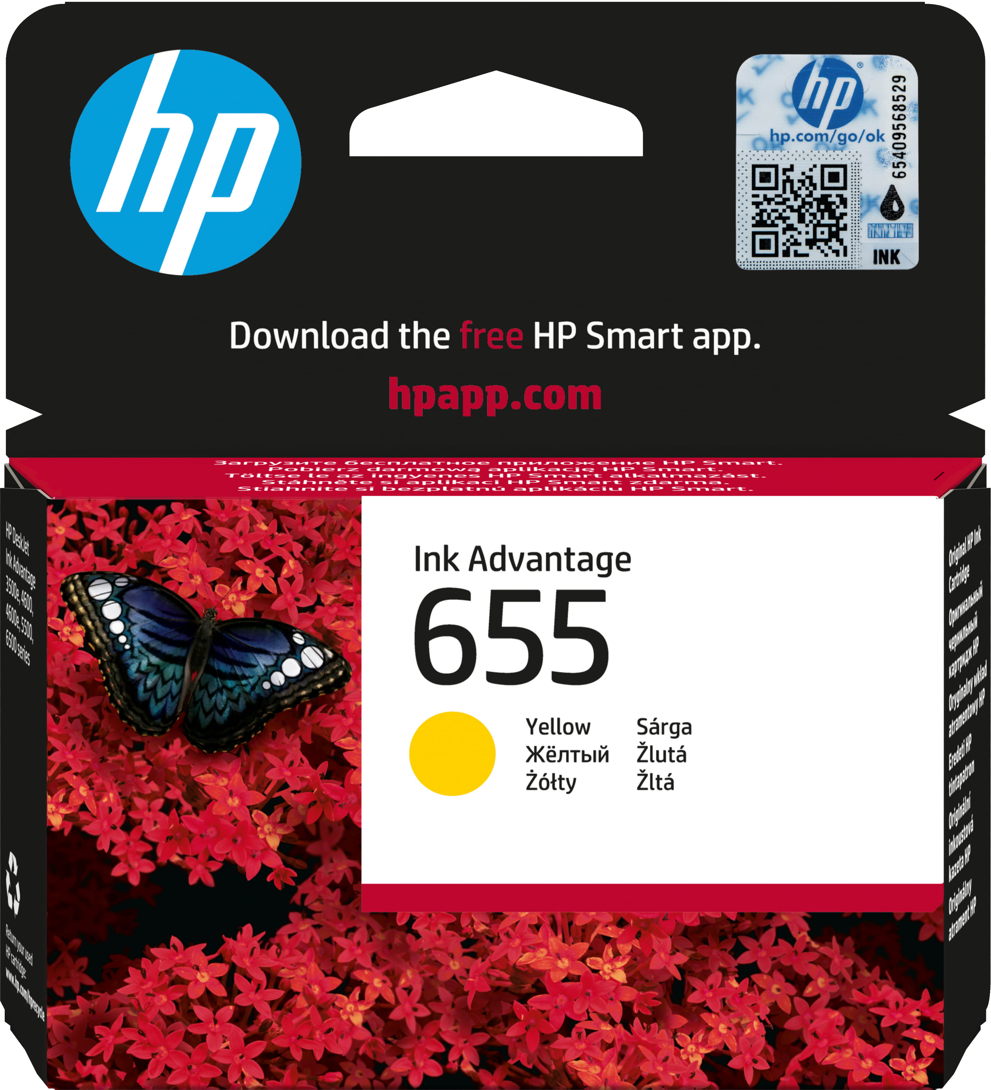 HP 655 - Gelb - original - Tintenpatrone - für Deskjet Ink Advantage 3525